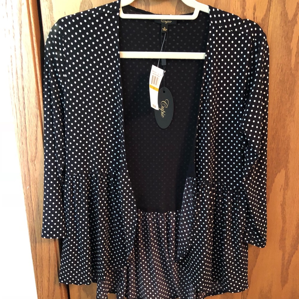 Polka dot cardigan NWT